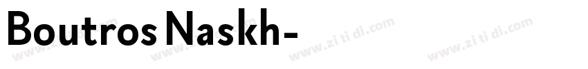 Boutros Naskh字体转换